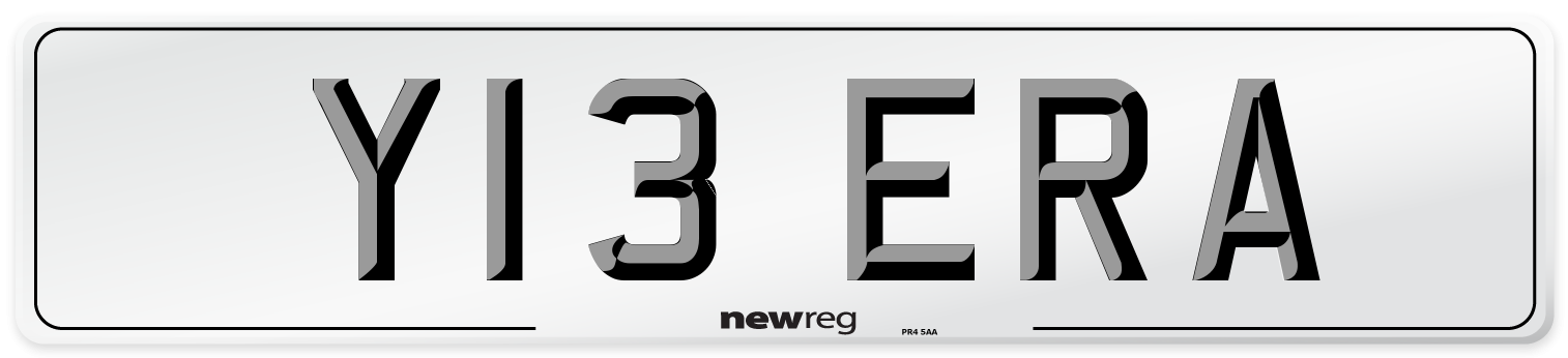 Y13 ERA Number Plate from New Reg